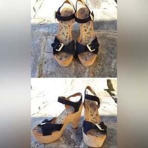 Sam Edelman Warner 2 Wedge Platform Sandals Size 8